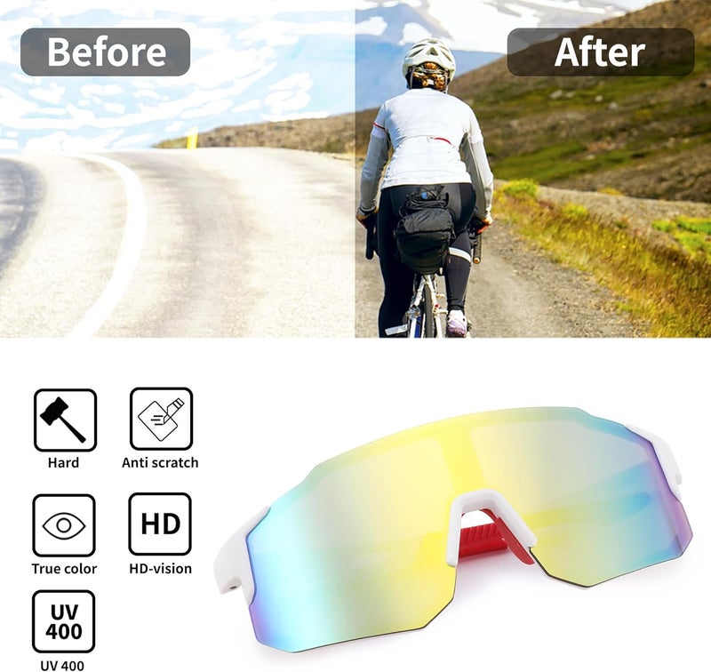 FEISEDY Sports Sunglasses for Men, Women and Teens - Baseball, Biking, Cycling UV400 Protection B2388 - Image 5